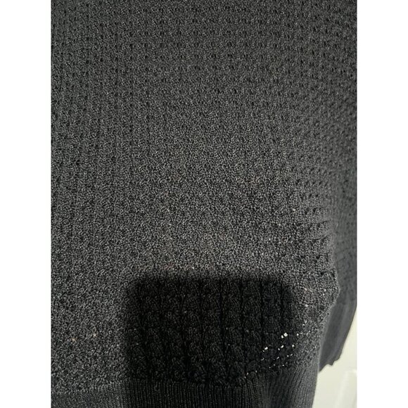 Terra & Sky Women's Textured Sweater 3/4 Sleeve Length Black Size 1X A000430 - Picture 6 of 7
